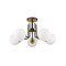 Z-Lite Parsons 5 Light Semi Flush Mount, Matte Black, Olde Brass & Opal 477-5SF-MB-OBR - alternate 3